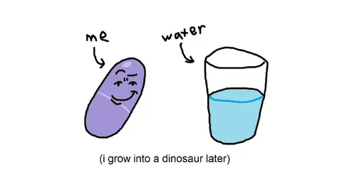 Me and Water Growing Into a Dinosaur