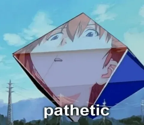 Pathetic anime reaction