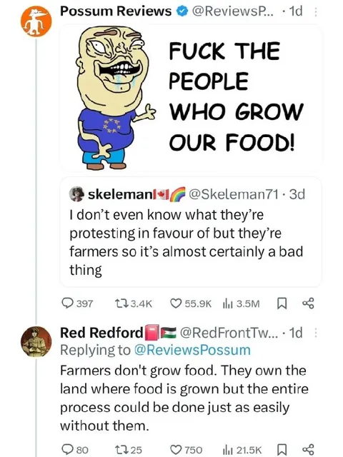 Farmers Don't Grow Food