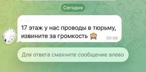 Проводы в тюрьму на 17 этаже