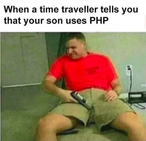 Time Traveller Says Son Uses PHP