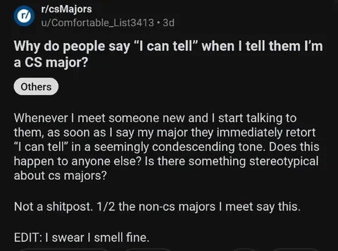 The CS Major Stereotype