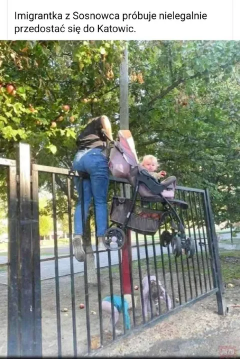Nielegalna próba wejścia do Katowic