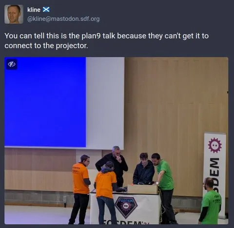 Plan 9 Projector Problems