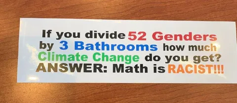 Math Is Racist Gender Joke