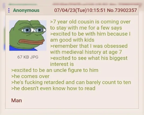 Excited Uncle Meets Cousin