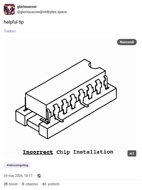 Incorrect Chip Installation