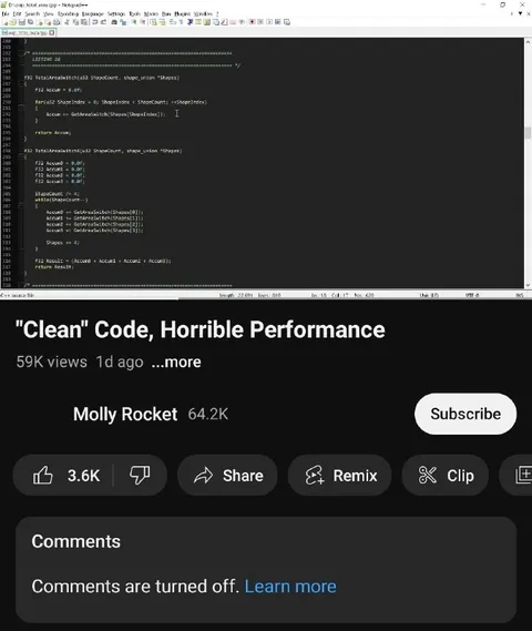 Clean Code, Horrible Performance