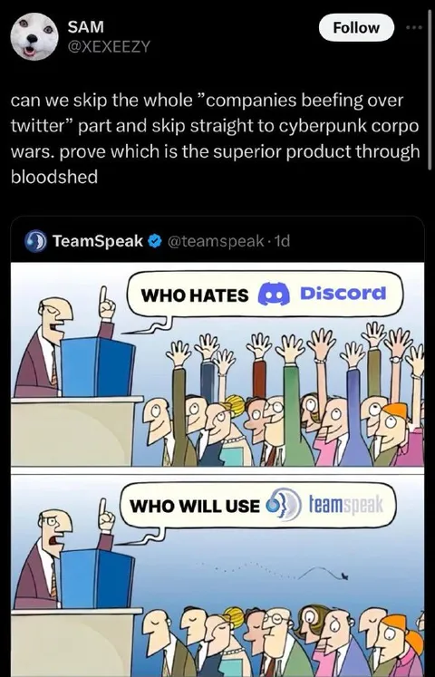 Who Hates Discord, Who Uses TeamSpeak