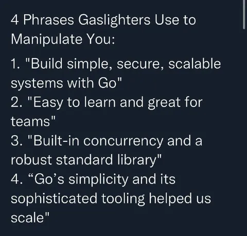 Four Go Gaslighting Phrases