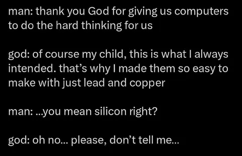 God Invented Computers With Lead