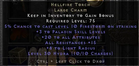 Hellfire Torch Item Tooltip