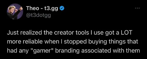 Gamer Branding Makes Tools Worse