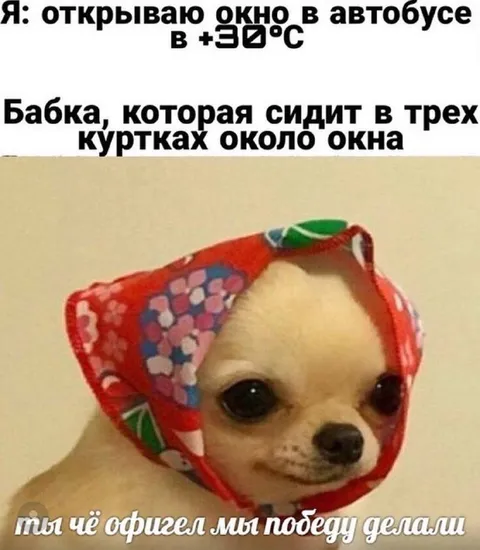 Бабка в трех куртках