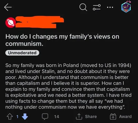 Changing Family's Views on Communism