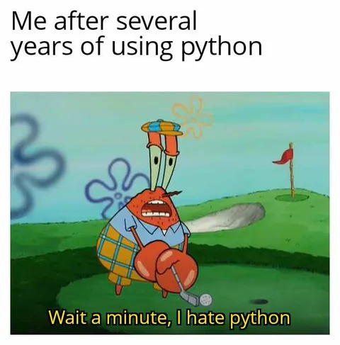 Me After Several Years of Python