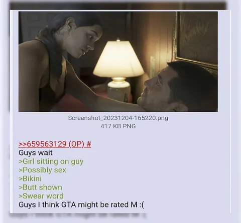GTA Might Be Rated M