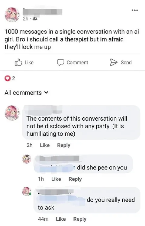 AI Girlfriend Conversation Gets Humiliating