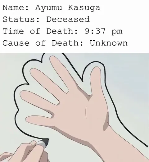 Ayumu Kasuga Death Report