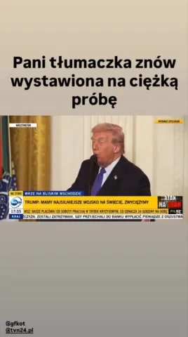 Pani tłumaczka na ciężkiej próbie