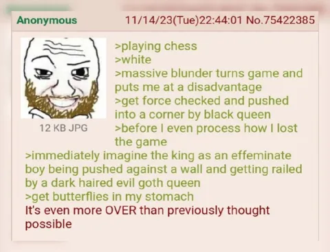 Chess Blunder Turns Erotic