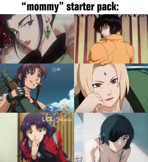 Mommy Starter Pack Anime Women