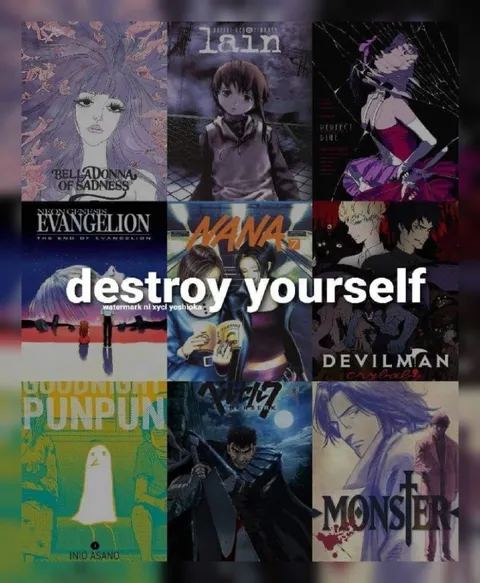 Destroy Yourself Anime Grid