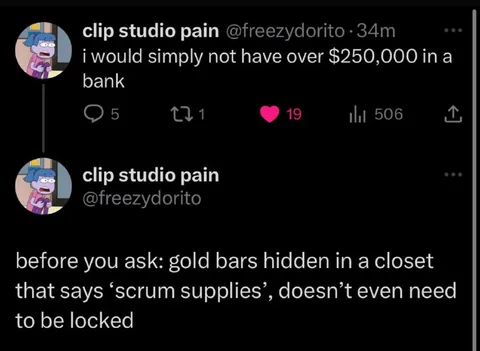 Gold Bars in the Closet