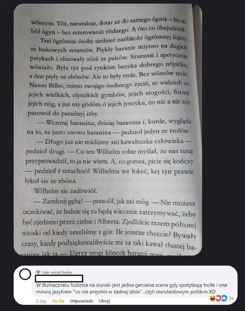 Hobbit po śląsku i trolle