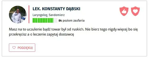 Lekarz ostrzega przed ruskim towarem