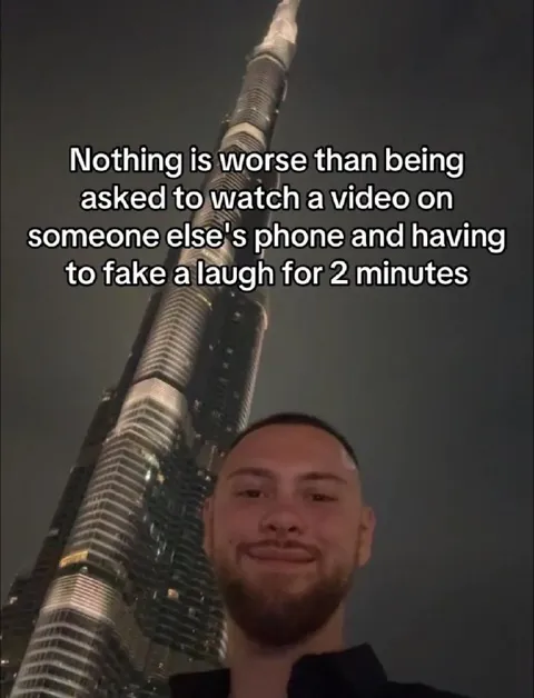 Faking a Laugh at Someone’s Video