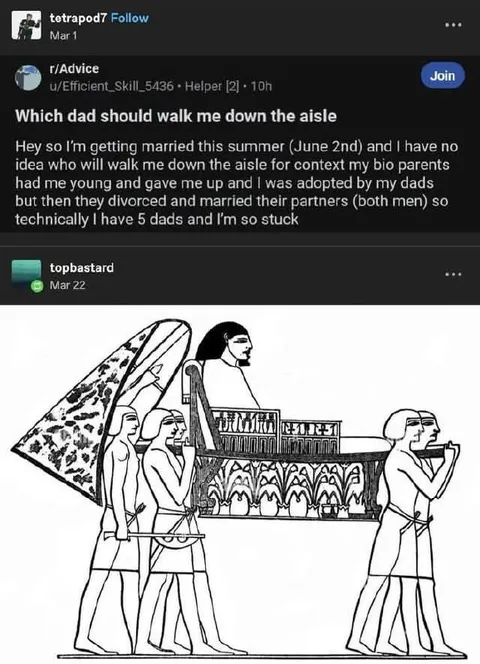 Which Dad Walks Me Down the Aisle