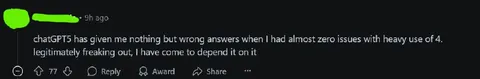 ChatGPT Suddenly Gives Wrong Answers