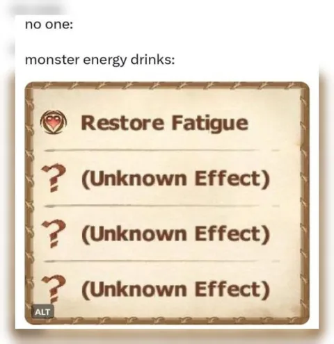 Monster Energy Unknown Effects