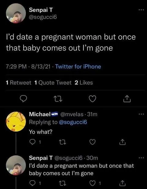 Pregnant Woman Dealbreaker Tweet