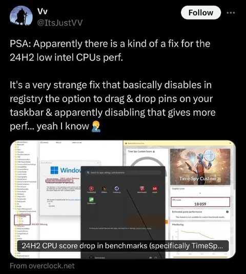 Windows 24H2 Performance Fix