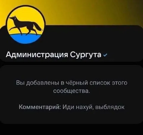 Администрация Сургута добавила в бан
