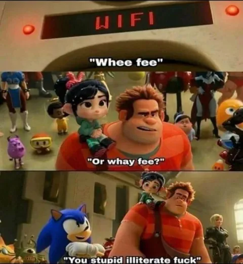 Wreck-It Ralph Mispronounces WiFi