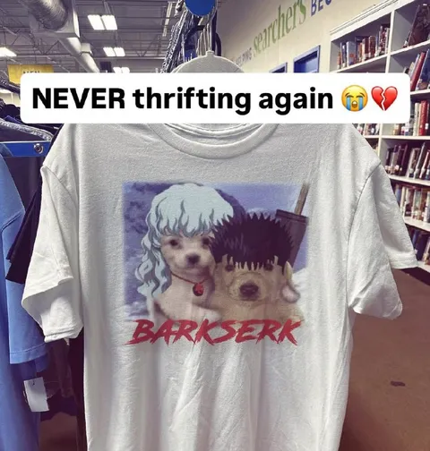 Never Thrifting Again BARKSERK
