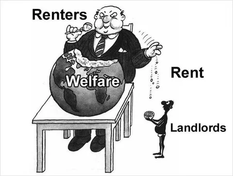 Renters Pay Rent to Landlords