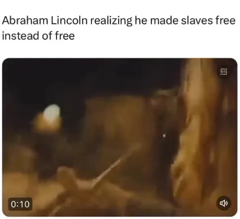 Abraham Lincoln Reads the Fine Print