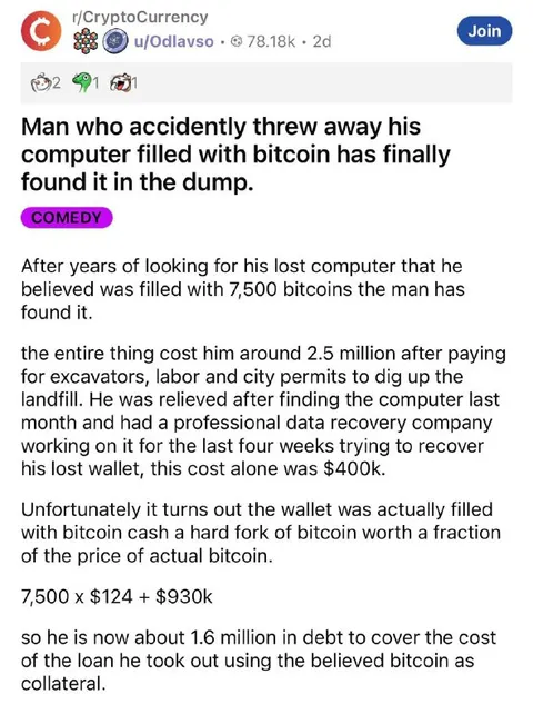 Bitcoin Computer Found in Dump