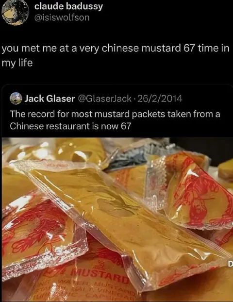 67 Chinese Mustard Packets