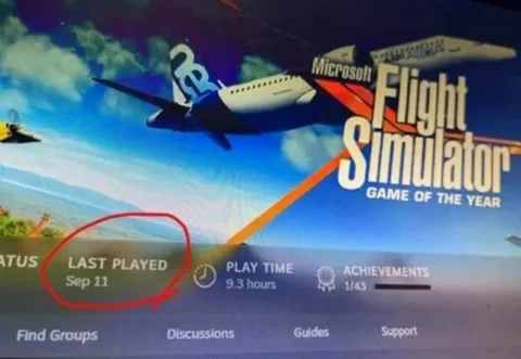 Flight Simulator Last Played September 11