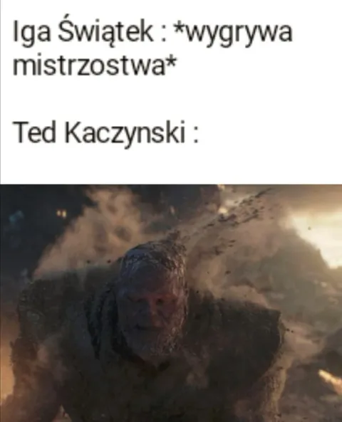 Kaczynski po zwycięstwie Świątek