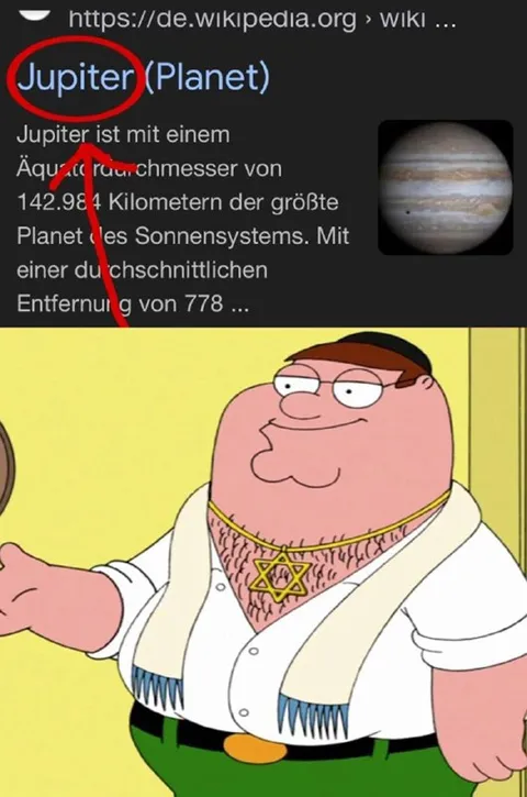Jupiter als jüdischer Peter