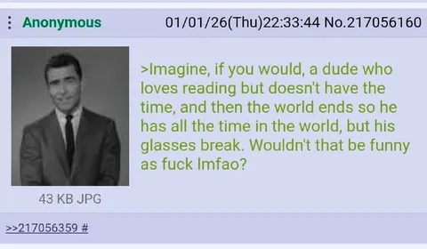 World Ends, Glasses Break