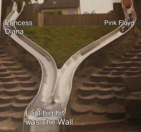 Princess Diana and Pink Floyd Slide