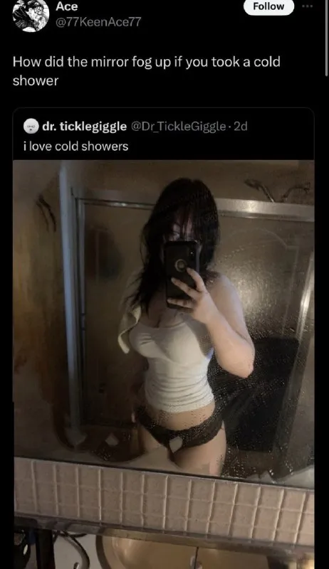 Cold Shower Mirror Mystery