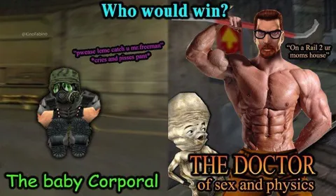 Baby Corporal vs Doctor Freeman